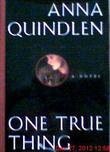 Cover art for ONE TRUE THING