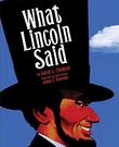 Cover art for WHAT LINCOLN SAID