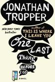 Cover art for ONE LAST THING BEFORE I GO