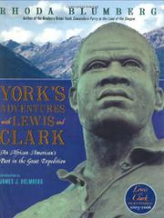 Cover art for YORK’S ADVENTURES WITH LEWIS AND CLARK