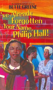 Cover art for I’VE ALREADY FORGOTTEN YOUR NAME, PHILIP HALL!