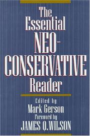 Cover art for THE ESSENTIAL NEOCONSERVATIVE READER