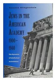 Cover art for JEWS IN THE AMERICAN ACADEMY, 1900-1940