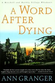 Cover art for A WORD AFTER DYING