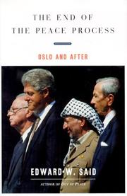 Cover art for THE END OF THE PEACE PROCESS