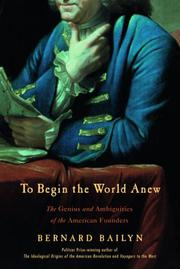 Cover art for “TO BEGIN THE WORLD ANEW”
