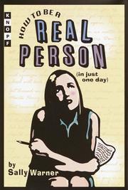 Cover art for HOW TO BE A REAL PERSON (IN JUST ONE DAY)
