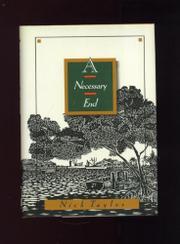Book Cover for A NECESSARY END