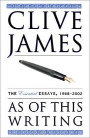 Book Cover for AS OF THIS WRITING