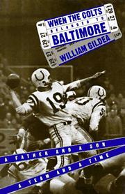 Cover art for WHEN THE COLTS BELONGED TO BALTIMORE