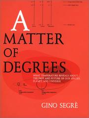 Book Cover for A MATTER OF DEGREES