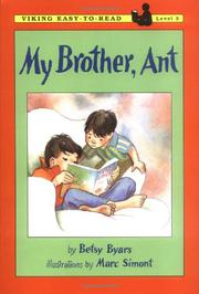 Book Cover for MY BROTHER, ANT