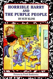 Cover art for HORRIBLE HARRY AND THE PURPLE PEOPLE