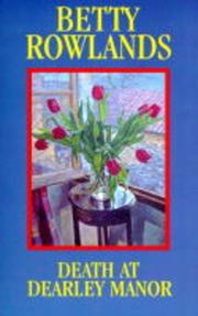 Cover art for DEATH AT DEARLEY MANOR