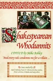 Book Cover for SHAKESPEAREAN WHODUNNITS