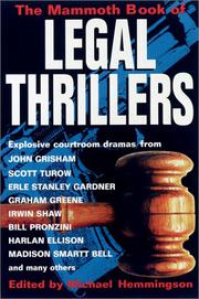 Cover art for THE MAMMOTH BOOK OF LEGAL THRILLERS