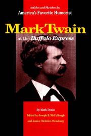 Book Cover for MARK TWAIN AT THE BUFFALO EXPRESS