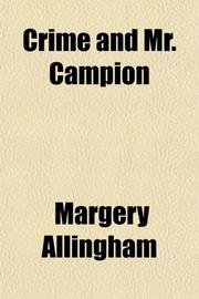 Cover art for CRIME AND MR. CAMPION