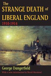Cover art for THE STRANGE DEATH OF LIBERAL ENGLAND