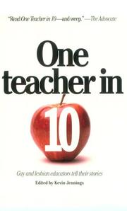 Cover art for ONE TEACHER IN 10