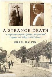 Cover art for A STRANGE DEATH
