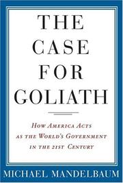 Cover art for THE CASE FOR GOLIATH