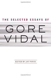 Cover art for THE COLLECTED ESSAYS OF GORE VIDAL