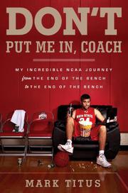 Cover art for DON'T PUT ME IN, COACH