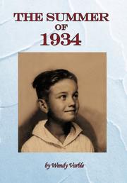 Cover art for THE SUMMER OF 1934