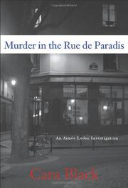 Cover art for MURDER IN THE RUE DE PARADIS