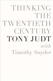 Book Cover for THINKING THE TWENTIETH CENTURY