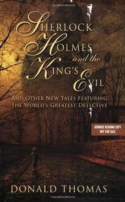 Book Cover for SHERLOCK HOLMES AND THE KING’S EVIL