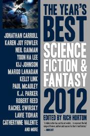 Cover art for THE YEAR'S BEST SCIENCE FICTION &AMP; FANTASY 2012 EDITION