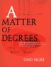 Cover art for A MATTER OF DEGREES