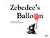 Cover art for ZEBEDEE'S BALLOON