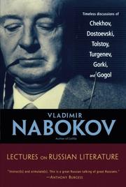 Cover art for LECTURES ON RUSSIAN LITERATURE