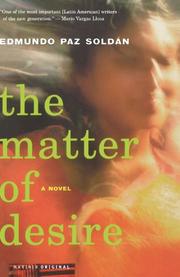 Book Cover for THE MATTER OF DESIRE