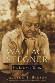 Cover art for WALLACE STEGNER