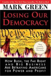 Cover art for LOSING OUR DEMOCRACY