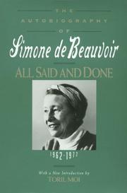Cover art for ALL SAID AND DONE