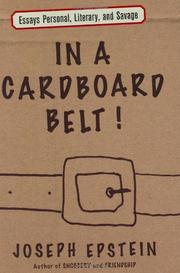 Cover art for IN A CARDBOARD BELT!